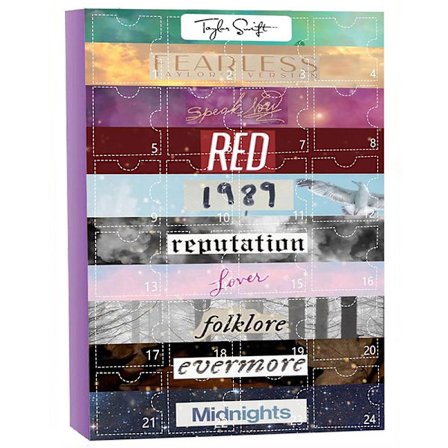 Taylors Jule Nedtelling 24-Dagers Kalender Nedtelling Gaveeske Armbånd Jule DIY Perlebelagt Taylor Armbåndsett