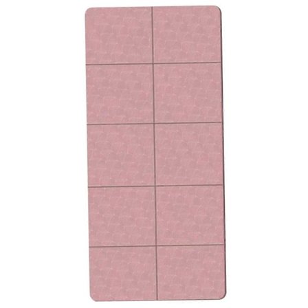 Sammenleggbar Yogamatte Brettbar Reise Treningsmatte Sklisikker rosa