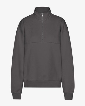 Organic Quarter Zip - Lava Grey