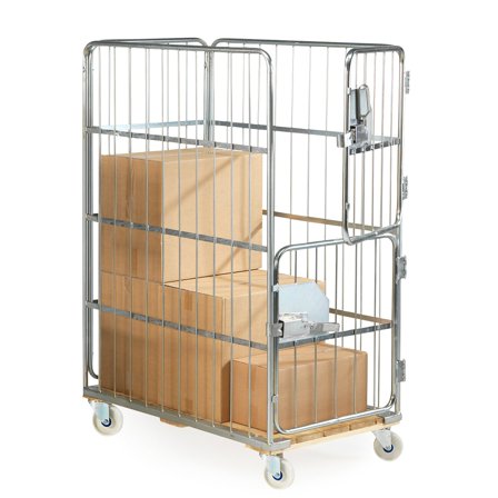 Gitterrollcontainer JORDAN, 1700 x 745 x 1195 mm