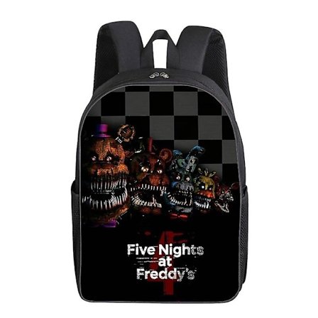 Five Nights at Freddy's Skolväska 3D-tryck Fnaf Skolväska Cartoon Mode Väska Laptopväskor Studentväska Skolväska Present[HK] 4- Perfet 4