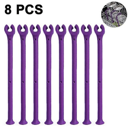 8 stk. Silikon Oppvaskmaskin Tilbehør Silikon Vin Glass Beskytter Fleksibel Vin Glass Holder Oppvaskmaskin Vin Glass Beskytter