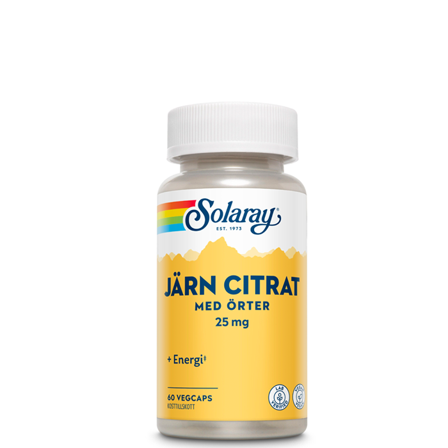 Solaray Järn Citrat 60 kapslar