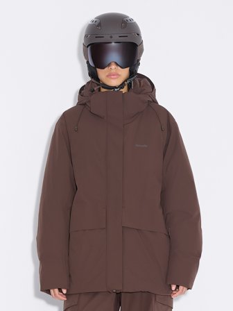 Holzweiler - Women's Tryvann Down Jacket - Dk. Brown - Womens - Small