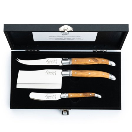 Laguiole style de vie Laguiole Juustoveitset 3 kpl, oliivipuu