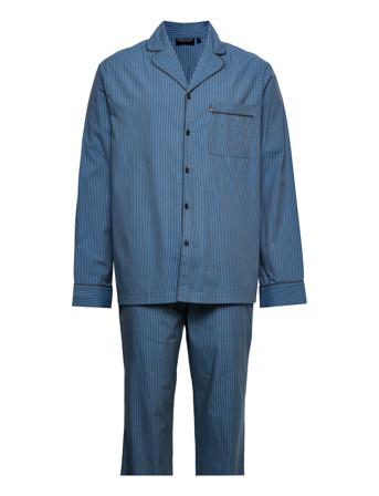 Ethan Cotton/Lyocell Pajama Set Pyjama Sininen Lexington Home