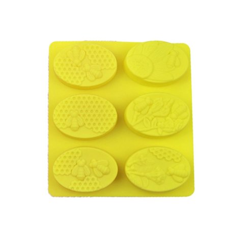 Mordely 6 Hål Honey Bee GUL OVAL