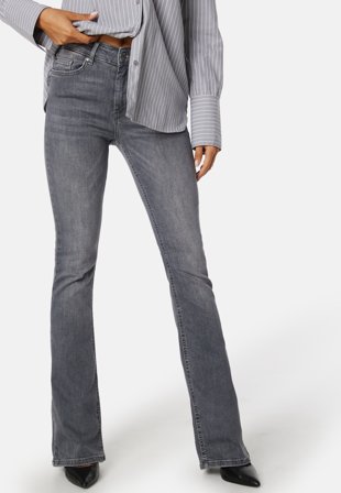 ONLY Onlblush Mid Flared Jeans Grey Denim Vaatteet