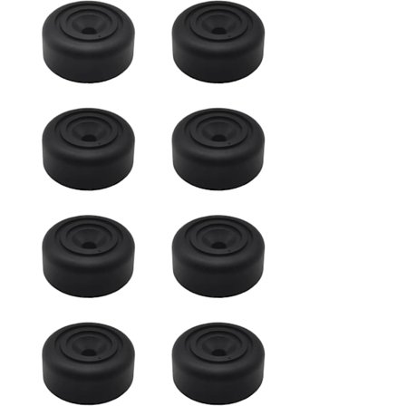 8 st Runda Möbelben Ø 33 x H 13 mm Plast Skåpsfötter Möbelben Soffafötter, soffa, stol
