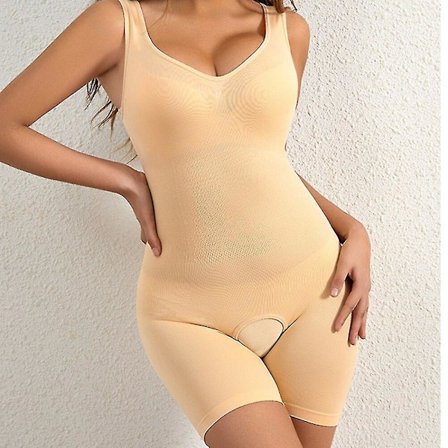 Body Shapewear Dam Helkroppsformare Magkontroll Slimming Slida Butt Lifter Push Up Lår Slimmer Abdomen Shapers Korsett,beige