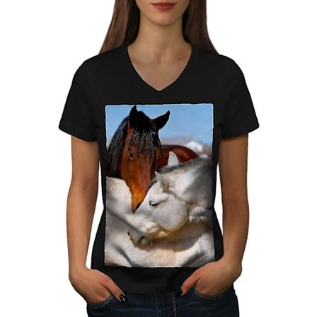 Horse Love Photo Animal Women T-shirt