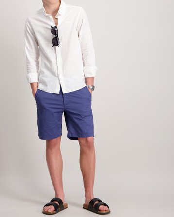 GANT LIGHTWEIGHT CHINO SHORTS Niebieski Szorty Chłopiec - Kids Brand Store