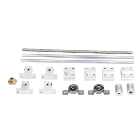 Ledeskrue Sett Rustfritt Slitasjemotstand 3D-skriverdeler med Optiske Akser Sink Legering Putelager