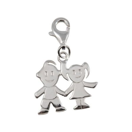 Dacapo Silver - Berlock "Hans & Greta" Från Sagosmycken - Äkta Silver - Litenleker