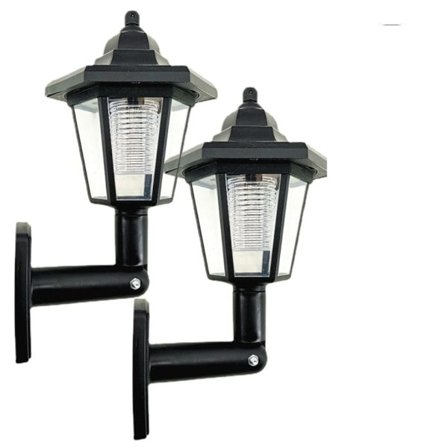 Utendørs LED Solar Sconce Led Vegg Lampe Retro Lantern Hage Dekor Vanntett Utendørs Solar Gatelys