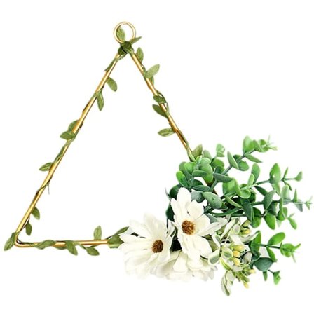 Keinotekoinen kukkaseppele rauta ripustus seppele koriste kotiin toimistoon puutarhaan parvekkeelle hääjuhliin seinäikkunaan