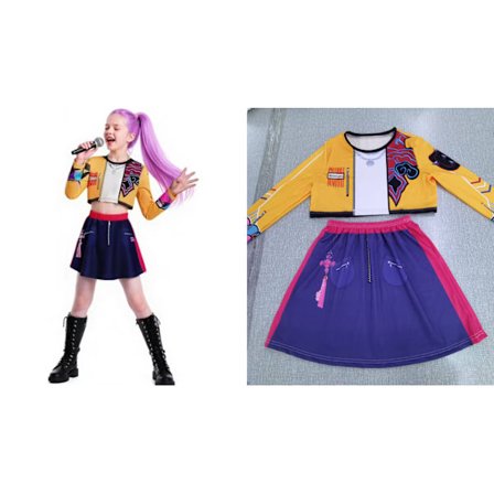 Ny Dusk K-Pop Demon Hunter Gruppe Cosplay Kostyme Lumi Mila Zoe Komplett Street Style Anime Cosplay Kostyme (Kun Klær)