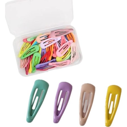 30 Stycken Godisfärgade Små Hårspännen Flickor Baby Snäpp Hårspännen 3cm Metall Snäpp Hår Mini Spännen Används för Flickor Barn