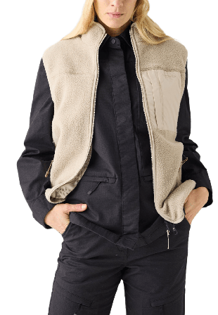 Knowledge Cotton Apparel Loose Fit Zip Fleece Vest Tröjor Herr Grå M