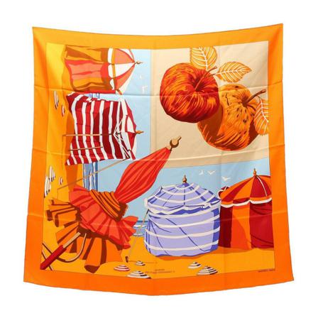 Hermès Vintage Pre-owned Scarves Orange, Dame Vintage Accessories, Størrelse: ONE Size