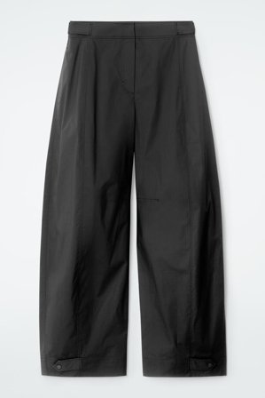 COS Femme Pantalon Workwear Style Barrel in Noir