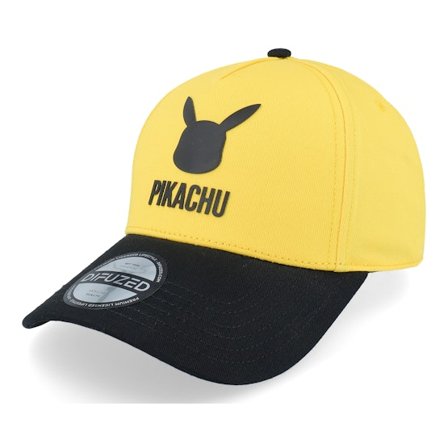 Difuzed - Gul adjustable Caps - Pokémon Pikachu Yellow/Black A-Frame Adjustable @ Hatstore