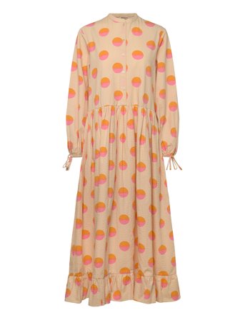 Stella Nova Big Dot Maxi Dress - Beige - 34