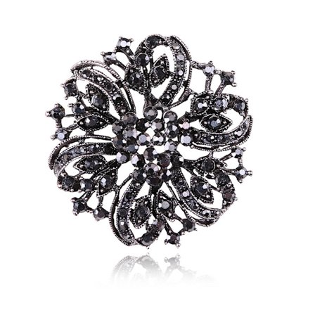 Oikukas kukkakimppu kirkas kristallirintaneula luksusmetalliseos f