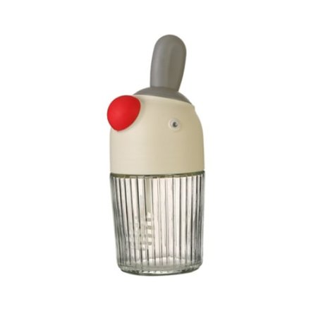 Krydderglass med skje og lokk