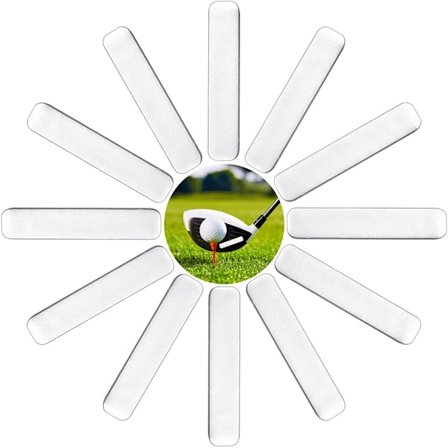 Golfblytejp på 12 st putters för att öka vikten på golfklubban