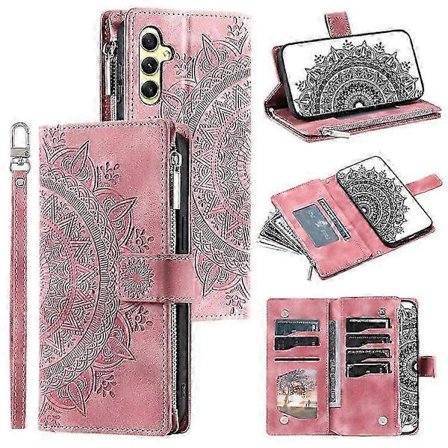 Galaxy A35 5G Nahkalompakkokotelo korttipidikkeellä - Yhteensopiva puhelinkuori