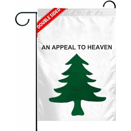 An Appeal to Heaven -lippu ulkokäyttöön 12x18 tuumaa, kaksisivuinen Appeal To Heaven -puutarhalippu, Liberty Tree -banneri puutarhan sisustukseen