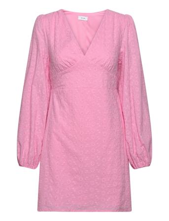 Vimalina L/S Short Dress/Ka Kort Kjole Pink Vila