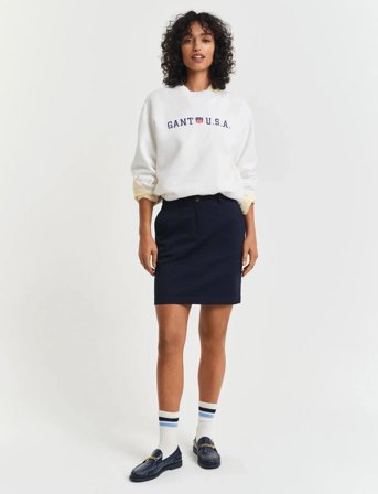 GANT Chino Skirt - Navy - 34