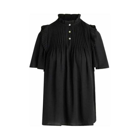 Bruuns Bazaar Adona Blus Sort, Dame Bluser