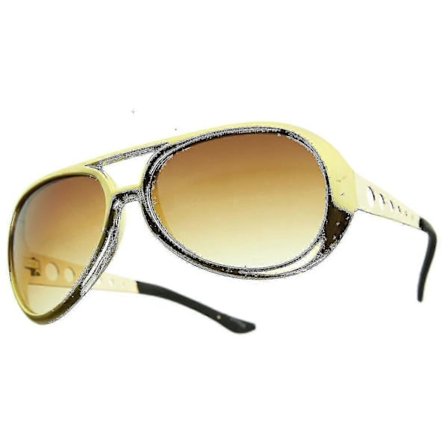 Elvis King Of Rock TCB Aviator -aurinkolasit 57mm musta