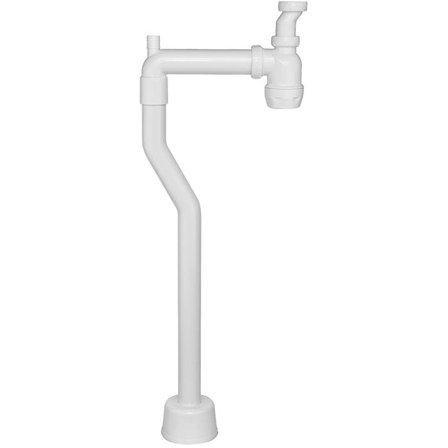 Faluplast 43210 Vannlåssett fleksibelt, hvitt, Innendørsavløp