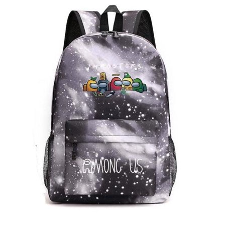 Among Us Ryggsäck Barn Ryggsäckar Ryggväska 1st Stjärna Grå 2