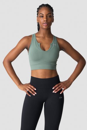 Ribbed Define Seamless Tank Top Racing Green