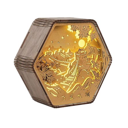 Dunhuang træskærerlampe kreativ gave antik stil kulturel a