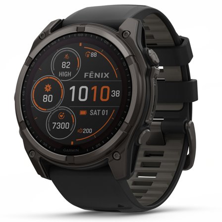 Garmin Fenix 8 SOLAR 51mm Sapphire Solar Carbon Gray DLC Titanium / Black