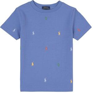 Kids - Ralph Lauren Lake Blue Multi Branded Pique Shirt 3 Years - Tops - 3 years - Blue