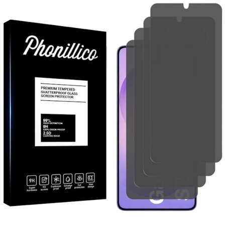 Hærdet Glas til Samsung Galaxy S26 ULTRA [Pakke 4] Sort Anti-Spion Film Skærmbeskyttelse Phonillico