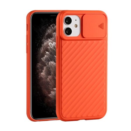 iPhone 12/12 Pro Skal TPU Kameraskydd Orange