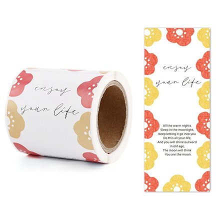 50 st Tack förseglande klistermärken Hälsningsetiketter 8 8