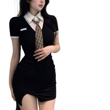 Sommer Temperament Talje Split Wrap Hofte Kort Kjole XXL