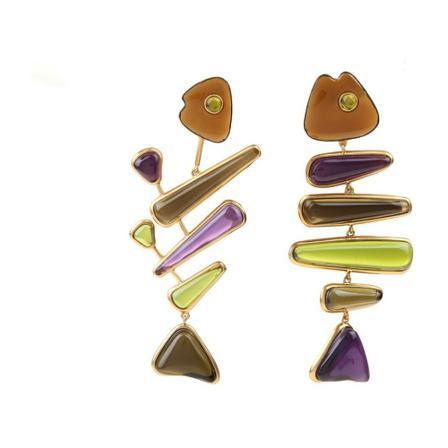 Tory Burch, Earrings Geel, Dames, Maat:ONE Size