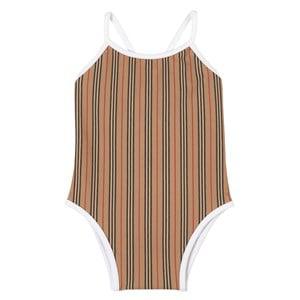 Kids - Burberry Archive Beige Mini Sandie Icon Swimsuit 12 Months - Swimwear and coverups - 12 months - Beige