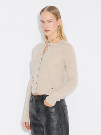 Holzweiler - Slim Cashmere Cardigan - Sand - Womens - Small