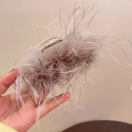 Fjer Hår Klo Hårklemmer Hårnåle Nytår Fest Bryllup Hovedbeklædning Hår Tilbehør